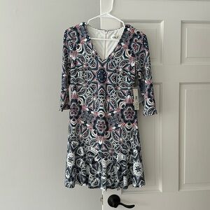Eliza j. 4P floral 3/4 sleeve dress